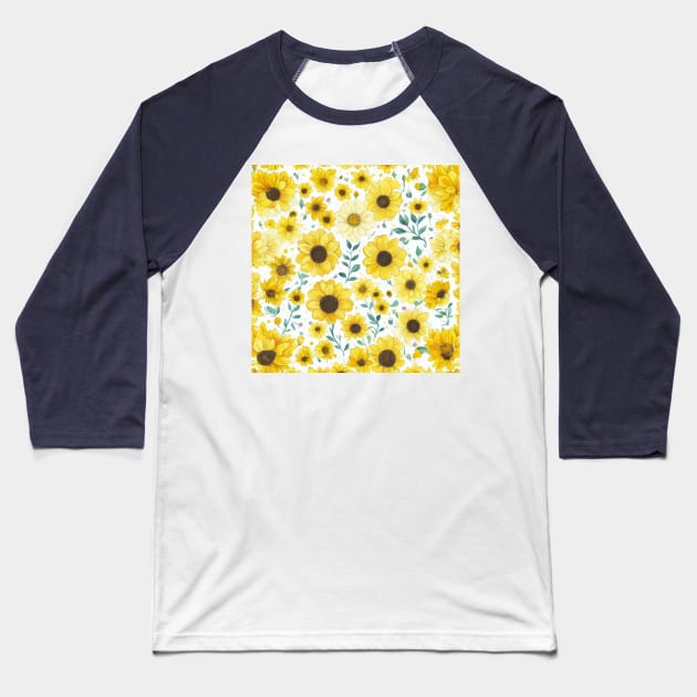 floral pattern Baseball T-Shirt by sukhendu.12